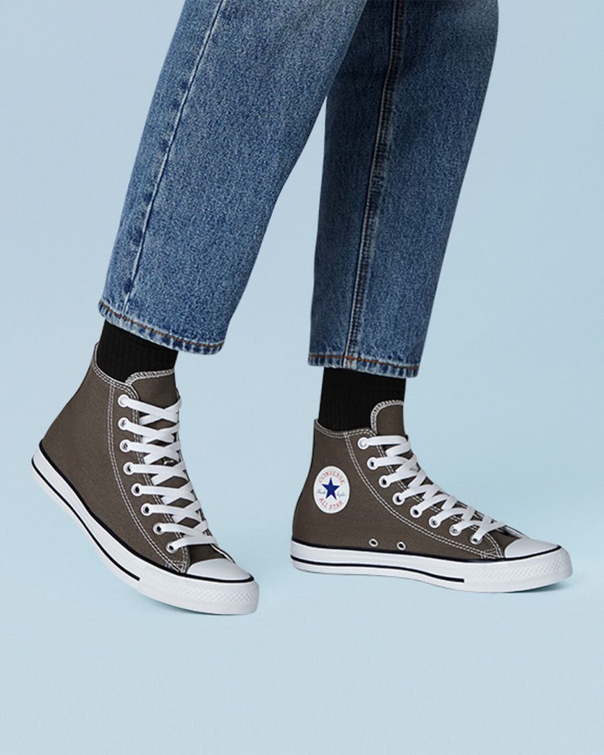 Tenisi Inalti Barbati Converse Chuck Taylor All Star Clasici Gri Inchis | RO NRQAP081